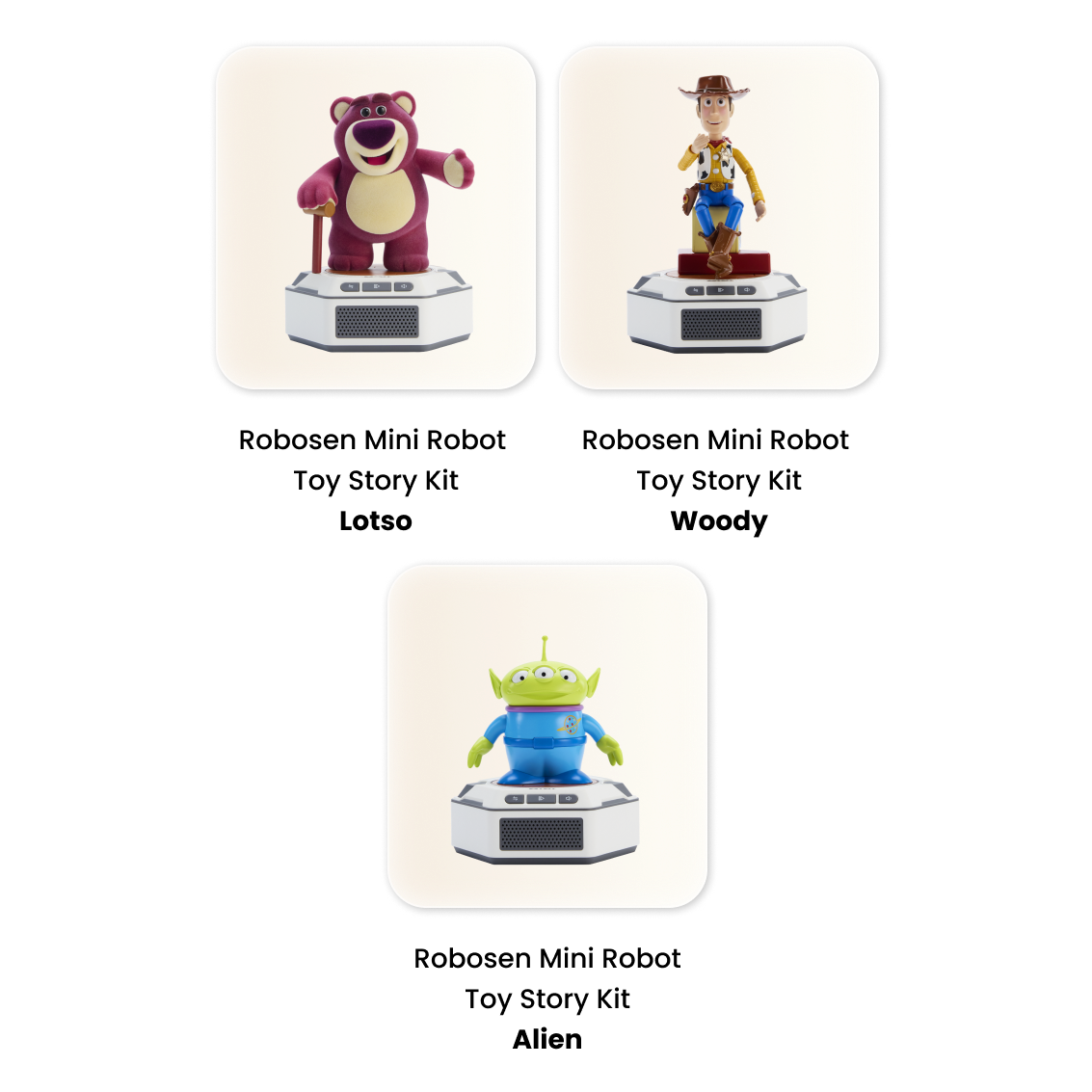 free-figure-and-base-set-lotso-woody-or-alien-with-499- GBP-purchase-robosen-christmas-promotion