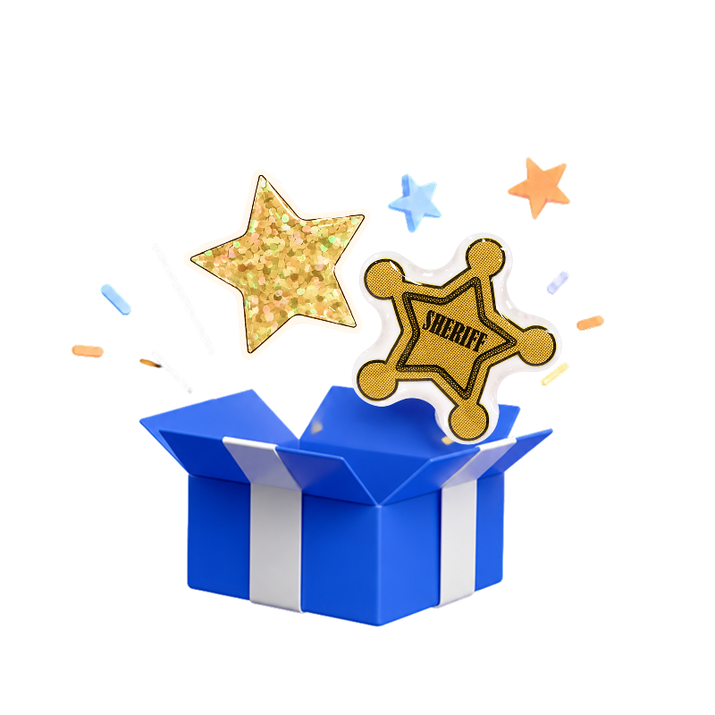 Exclusive Toy Story 5 Star Stickers