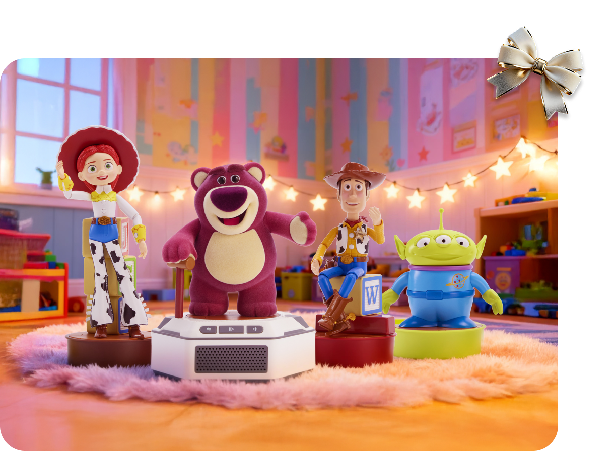 free-lotso-base-robot-and-three-figures-woody-jessie-alien-with-1099-GBP-purchase-robosen-christmas-promotion